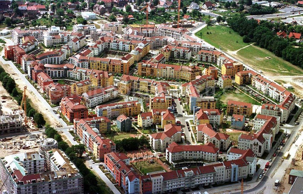 Potsdam - Drewitz / Kirchsteigfeld from the bird's eye view: Potsdam Kirchsteigfeld