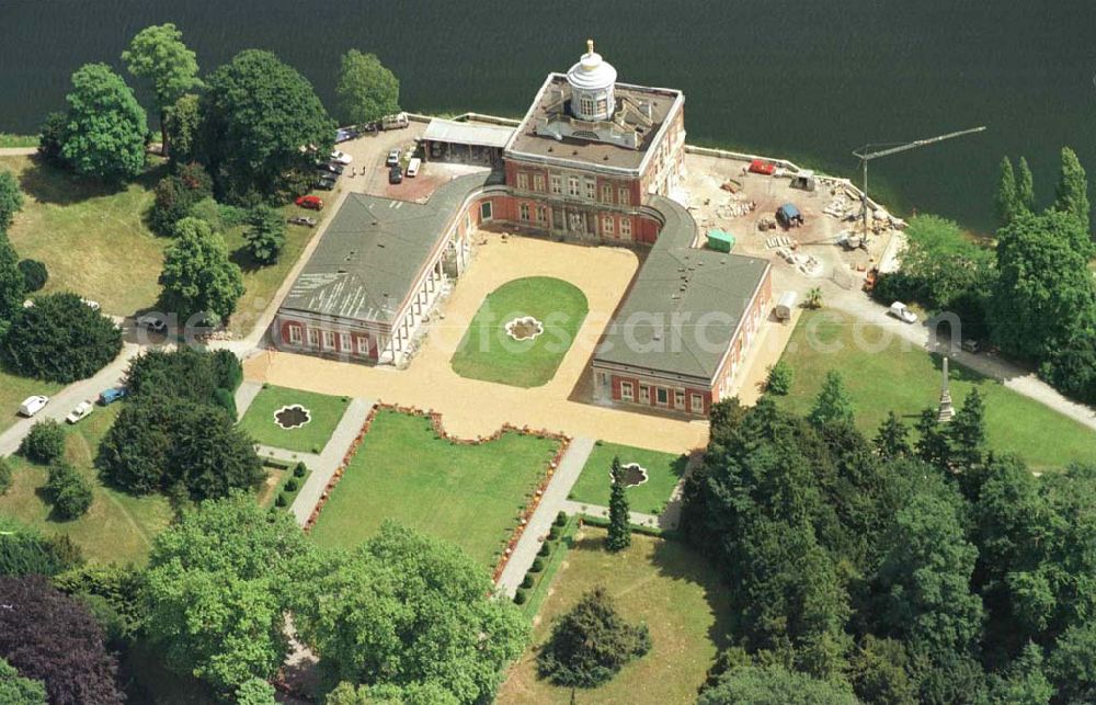 Potsdam from the bird's eye view: Potsdam - rekonstruiertes Marmorpalais im Neuen Garten