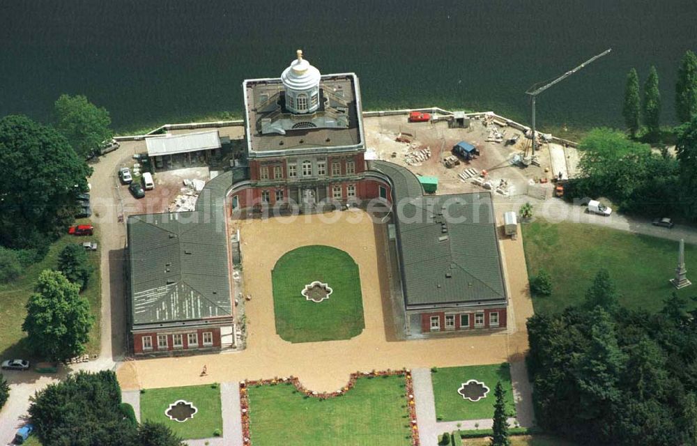 Aerial image Potsdam - Potsdam - rekonstruiertes Marmorpalais im Neuen Garten