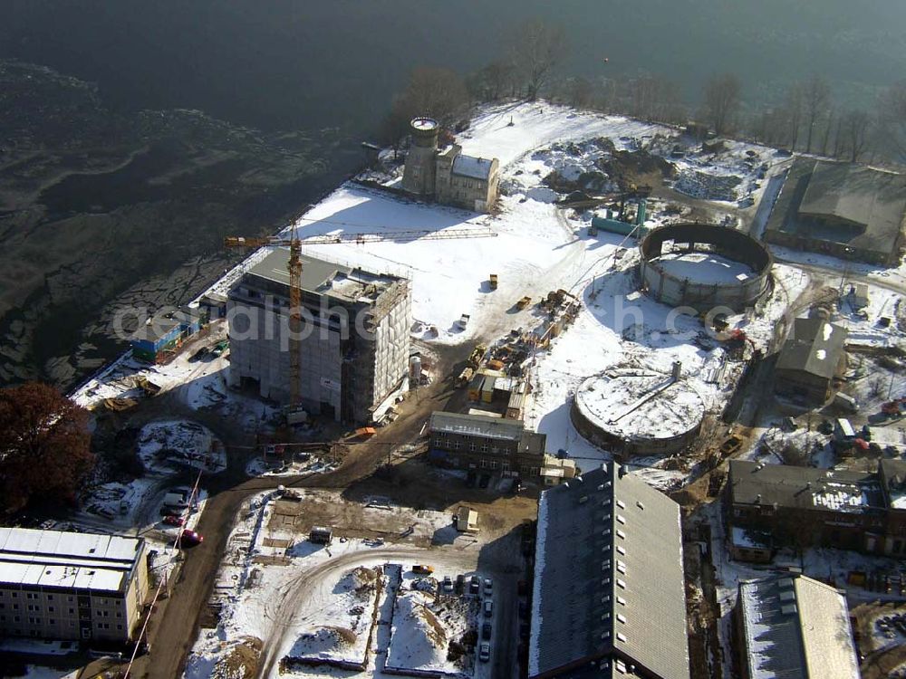 Aerial photograph Potsdam/Brandenburg - Umbau des Geländes am Alten Gaswerk in Potsdam Pilot: Grahn