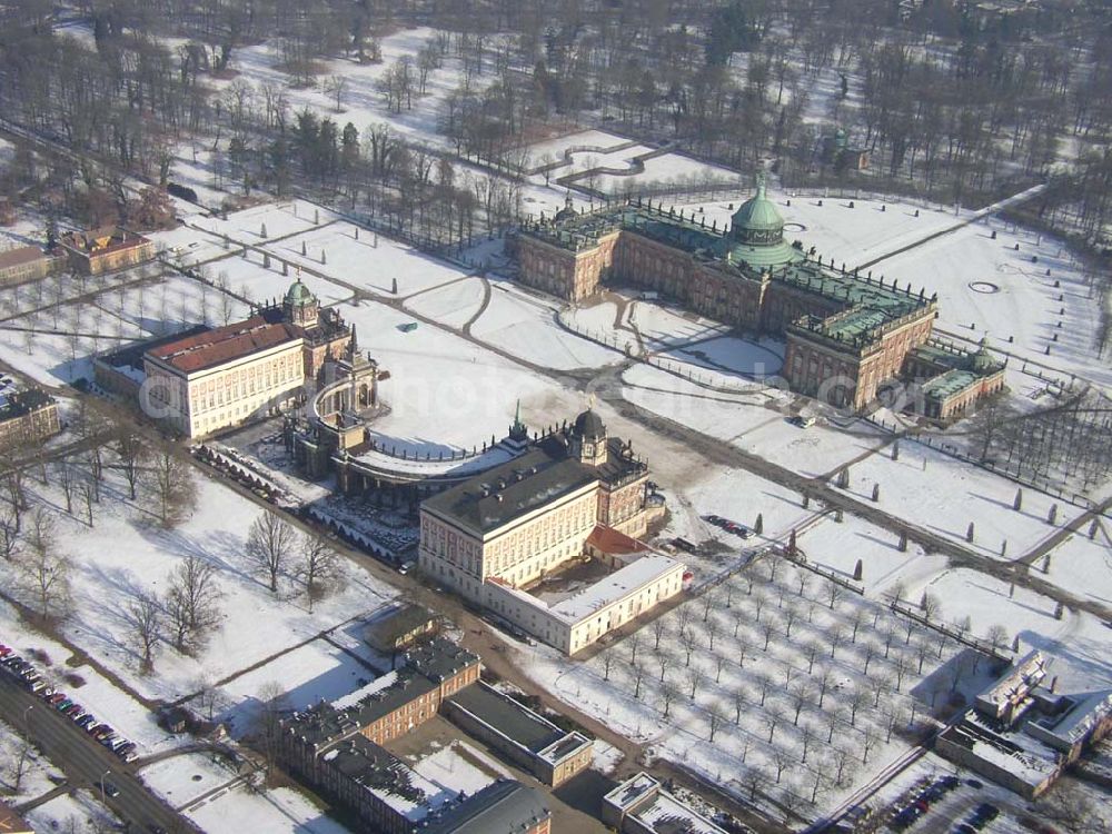 Potsdam/Brandenburg from above - Winterstimmung am Neuen Palais in Potsdam Webmaster@Park-Sanssouci.de Pilot: Grahn