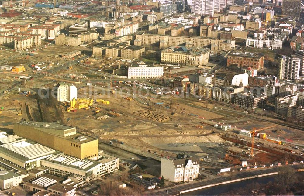 Berlin from the bird's eye view: 12.02.95 Potsdamer Platz