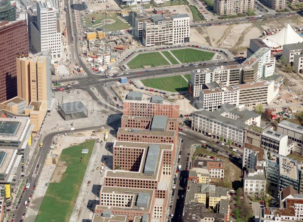 Berlin - Tiergarten from above - Potsdamer Platz Berlin - Tiergarten.