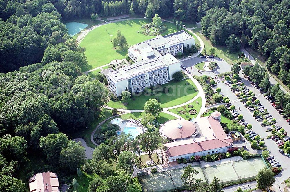 Aerial image Prerow / Mecklenburg Vorpommern - Prerow / Mecklenburg Vorpommern Hotel Bernstein und Thermenneubau in Prerow in MV