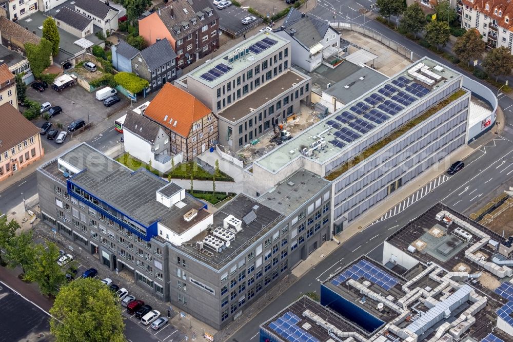 Hamm from the bird's eye view: Press house of the newspaper Westfaelischer Anzeiger in Hamm in the state North Rhine-Westphalia