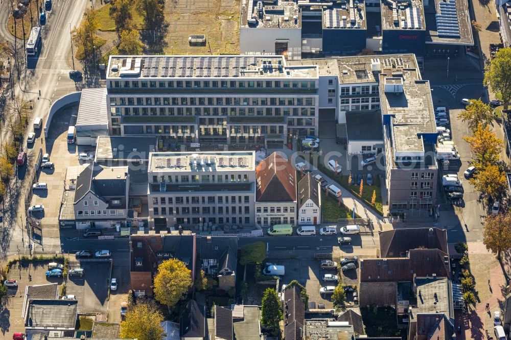 Aerial photograph Hamm - Press house of the newspaper Westfaelischer Anzeiger in Hamm at Ruhrgebiet in the state North Rhine-Westphalia