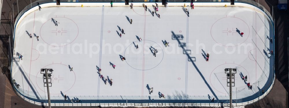 Aerial image München - View of the ice stadium Prinzregentenstadion in Munich in the state Bavaria