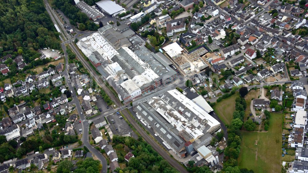 Alfter from above - Production building of the company Deutsche Steinzeug Cremer & Breuer AG in Witterschlick in the state North Rhine-Westphalia, Germany