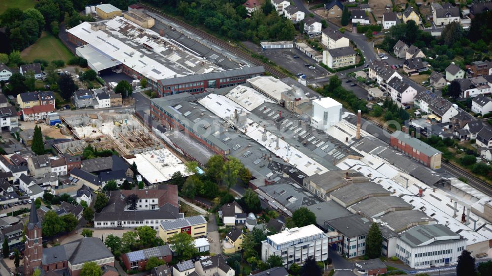 Aerial image Alfter - Production building of the company Deutsche Steinzeug Cremer & Breuer AG in Witterschlick in the state North Rhine-Westphalia, Germany