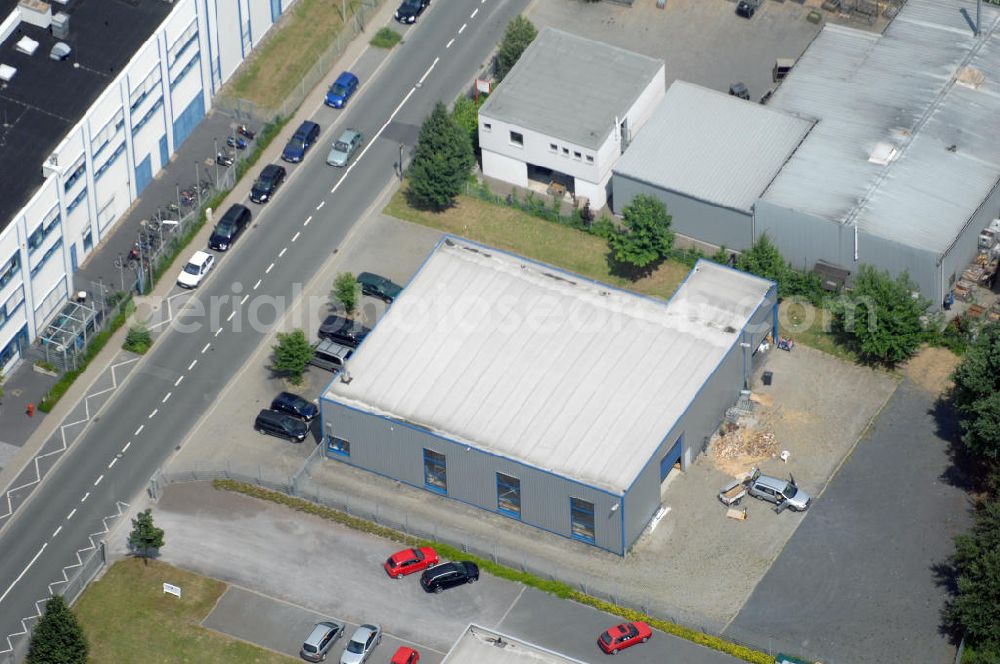 Aerial image Bönen - Blick auf eine Produktionshalle mit integriertem Büro und LKW Waage. Adresse: Gewerbegebiet Bönen, Schulstrasse, 59199 Bönen; Vermietung / Verwaltung: Unternehmensgruppe Markus Gerold, An der Vaerstbrücke 1, 59425 Unna, Tel. +49(0)2303 25036-26, Fax +49(0)2303 25036-27, E-Mail: info@markus-gerold.de