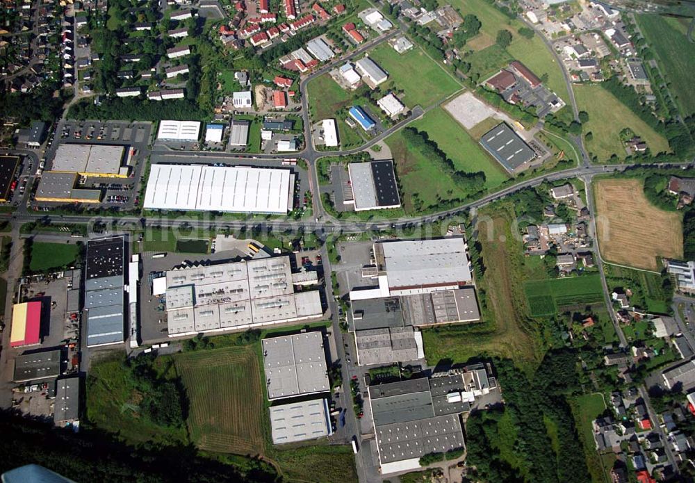 Aerial image Bergkamen / NRW - Produktionshalle der Finnveden Bulten GmbH in Bergkamen.