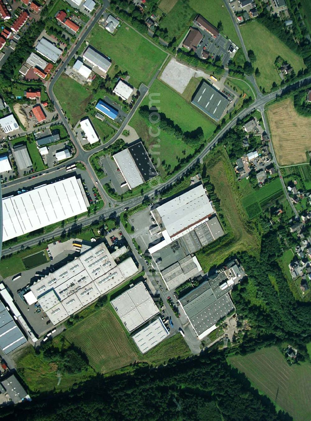 Aerial image Bergkamen / NRW - Produktionshalle der Finnveden Bulten GmbH in Bergkamen.