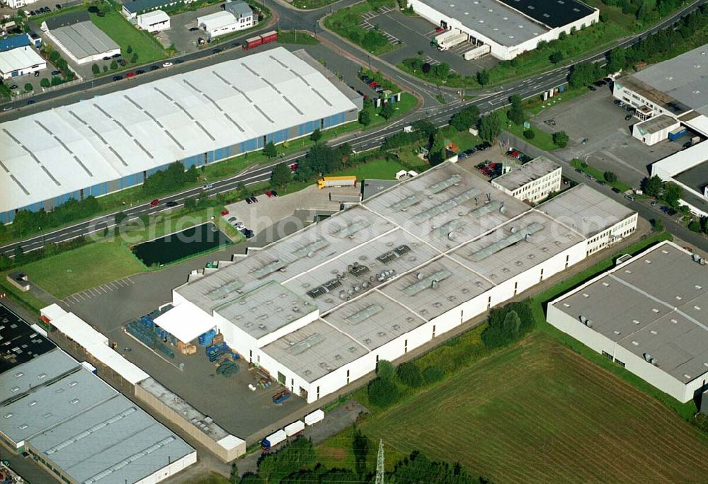 Aerial photograph Bergkamen / NRW - Produktionshalle der Finnveden Bulten GmbH in Bergkamen.