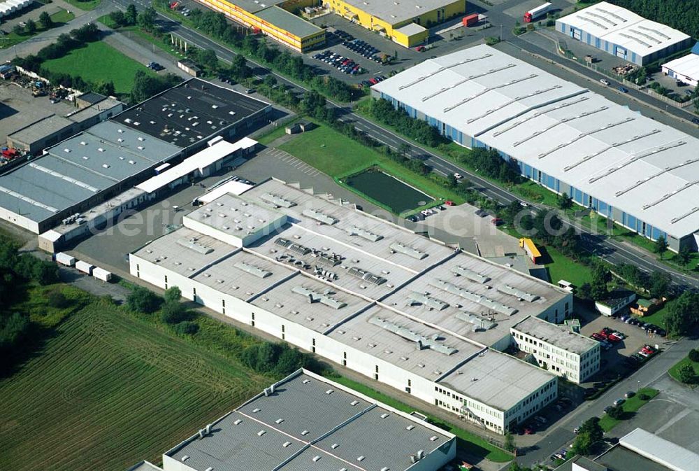 Bergkamen / NRW from the bird's eye view: Produktionshalle der Finnveden Bulten GmbH in Bergkamen.