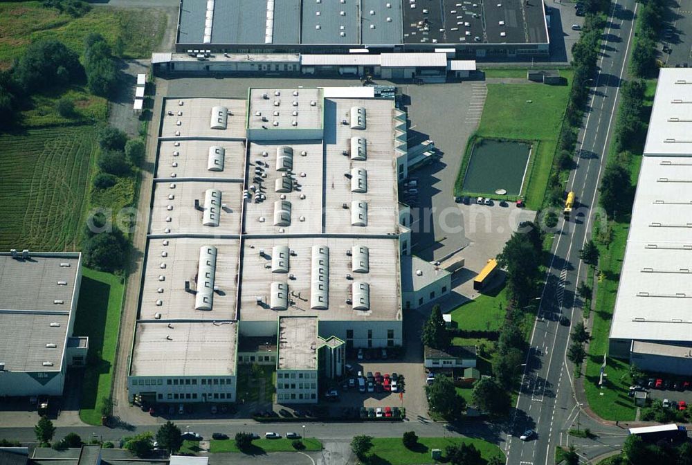 Bergkamen / NRW from the bird's eye view: Produktionshalle der Finnveden Bulten GmbH in Bergkamen.