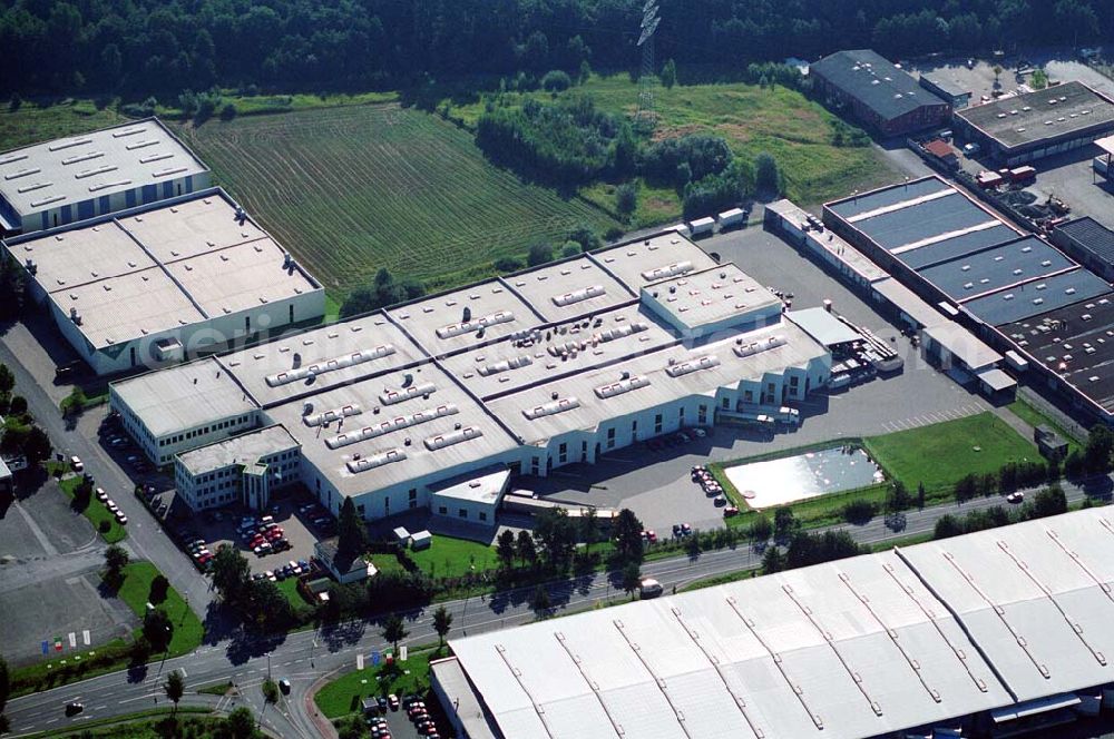 Aerial photograph Bergkamen / NRW - Produktionshalle der Finnveden Bulten GmbH in Bergkamen.