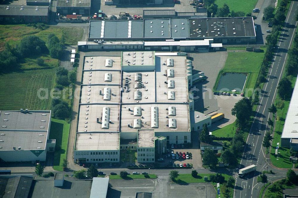 Aerial photograph Bergkamen / NRW - Produktionshalle der Finnveden Bulten GmbH in Bergkamen.