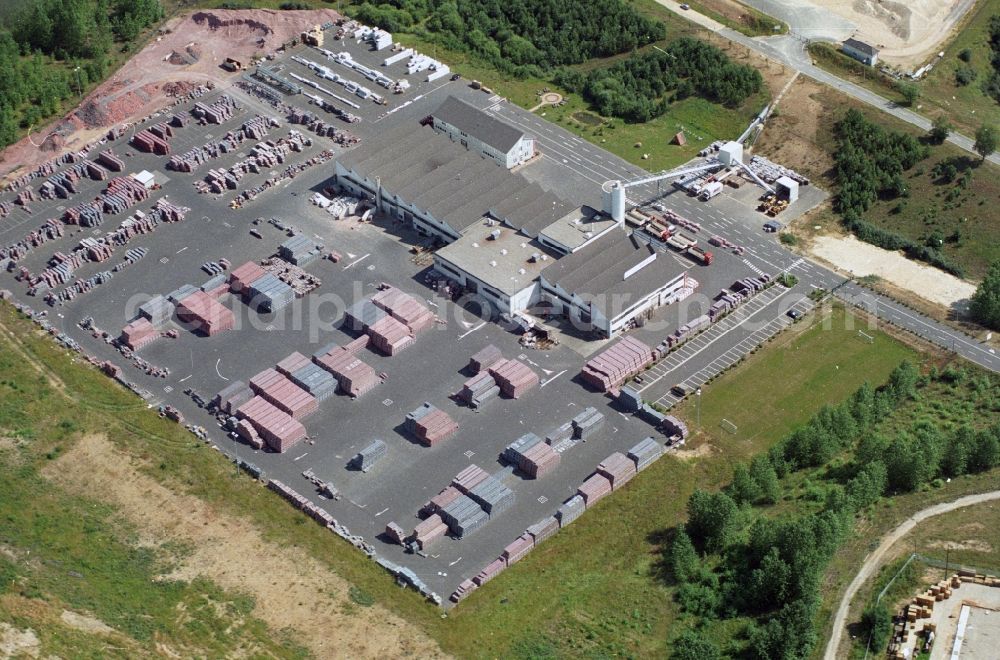 Aerial image Müncheberg OT Hoppegarten - Production site of the building work in the district Hoppgarten of Muencheberg in Brandenburg