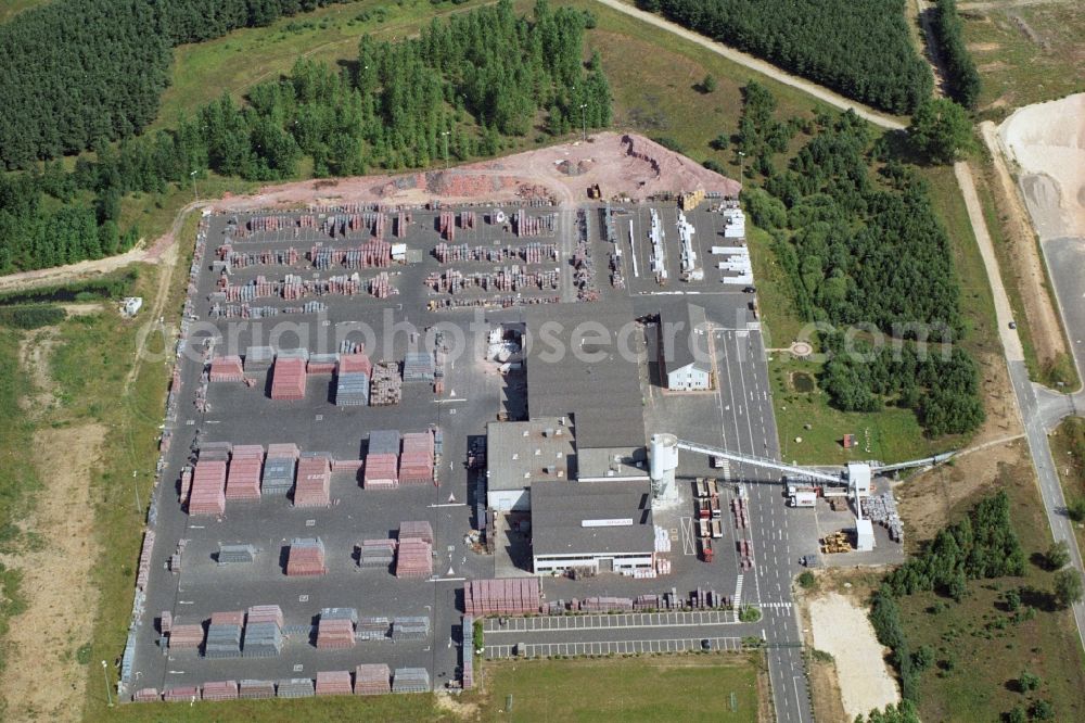 Aerial photograph Müncheberg OT Hoppegarten - Production site of the building work in the district Hoppgarten of Muencheberg in Brandenburg