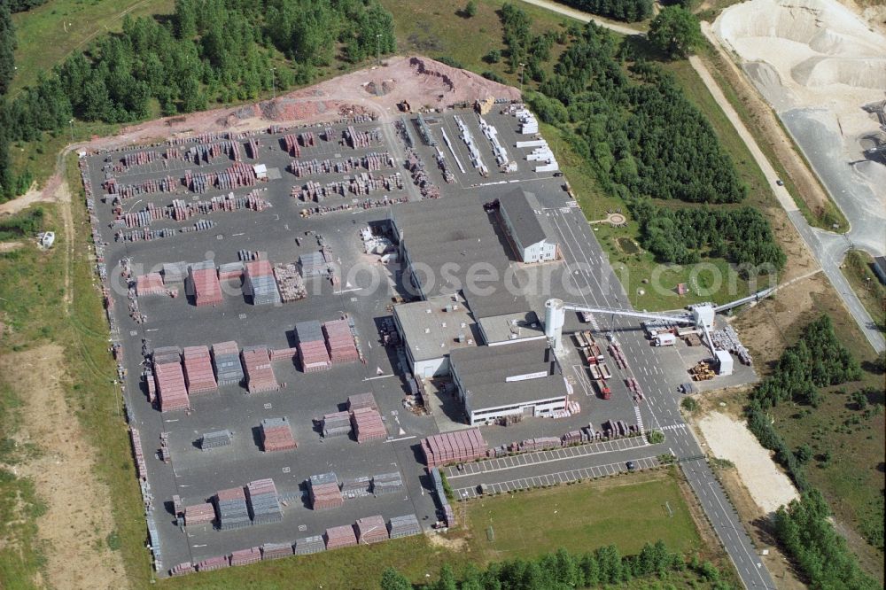 Aerial image Müncheberg OT Hoppegarten - Production site of the building work in the district Hoppgarten of Muencheberg in Brandenburg