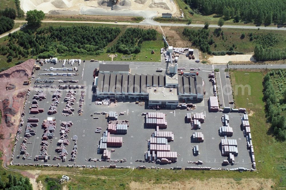 Aerial photograph Müncheberg OT Hoppegarten - Production site of the building work in the district Hoppgarten of Muencheberg in Brandenburg