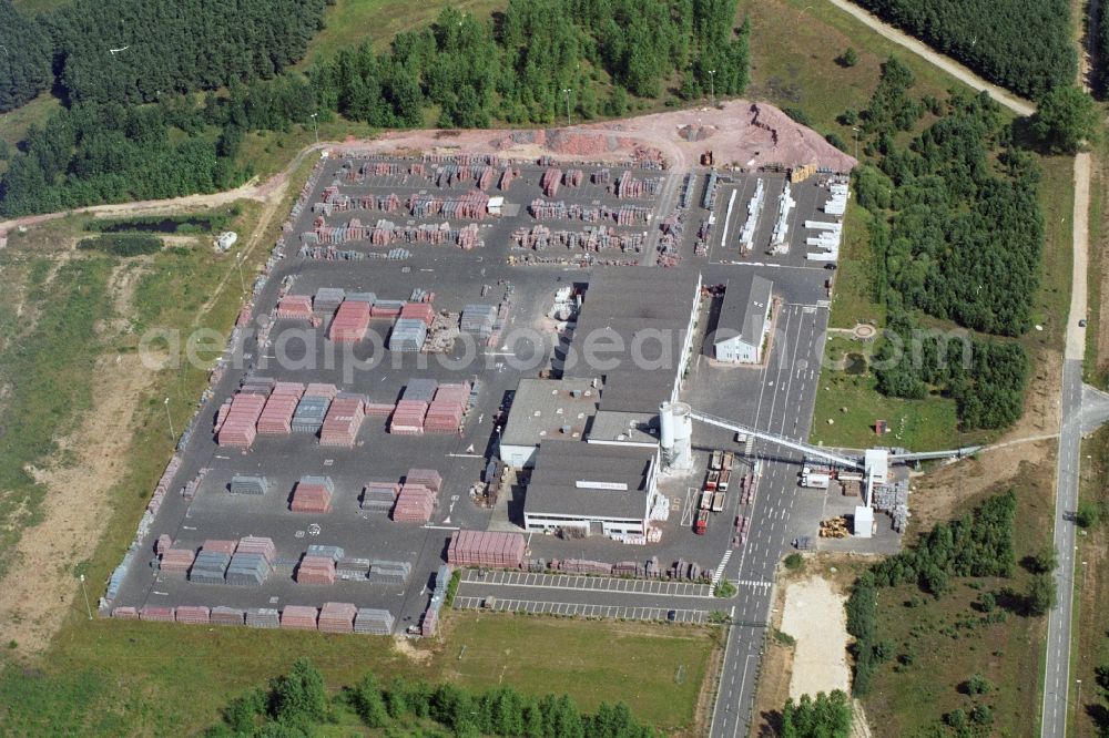 Aerial image Müncheberg OT Hoppegarten - Production site of the building work in the district Hoppgarten of Muencheberg in Brandenburg