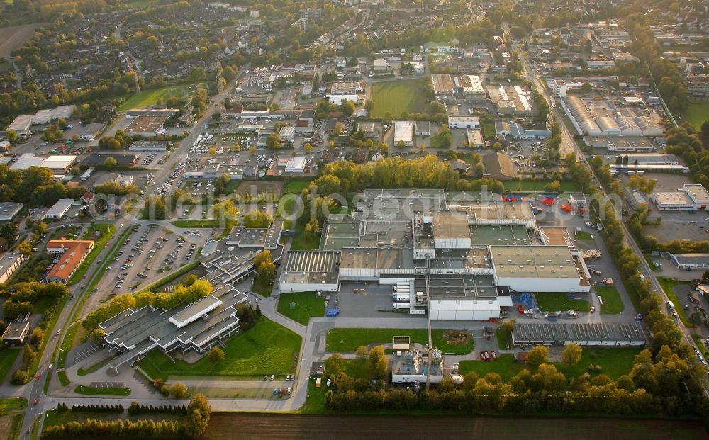 Herten from above - View of the factory of the meat company Herta in Herten in the state North Rhine-Westphalia