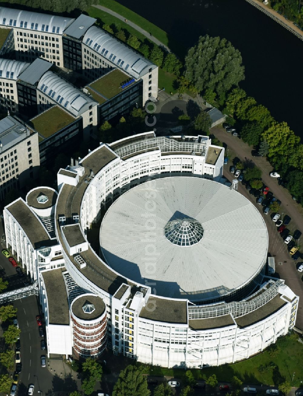 Berlin from above - The production-related center / centre and a construction area at the institute for machine tools and factory of the University of Technology