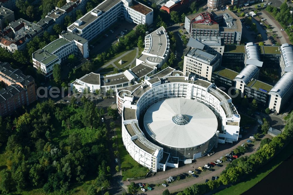 Berlin from the bird's eye view: The production-related center / centre and a construction area at the institute for machine tools and factory of the University of Technology