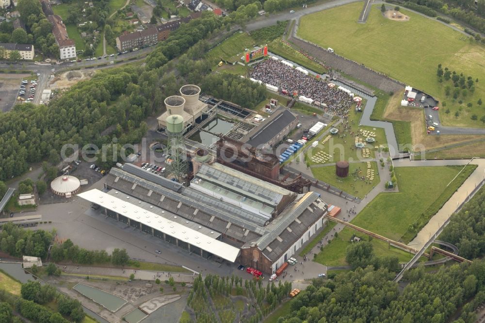 Bochum from the bird's eye view: The Centenary Hall in Bochum in North Rhine-Westphalia