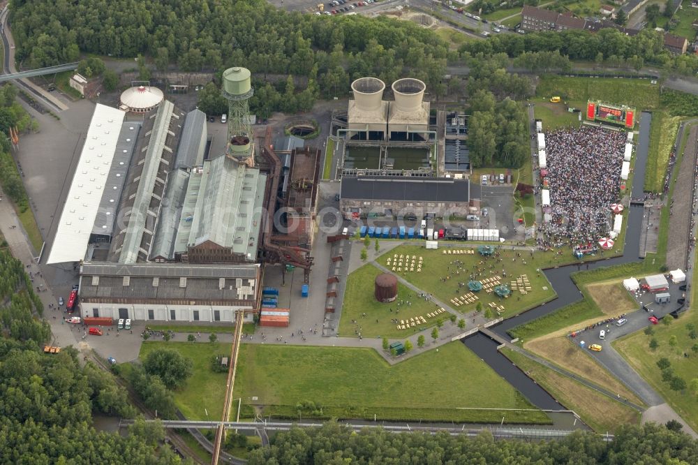 Bochum from the bird's eye view: The Centenary Hall in Bochum in North Rhine-Westphalia