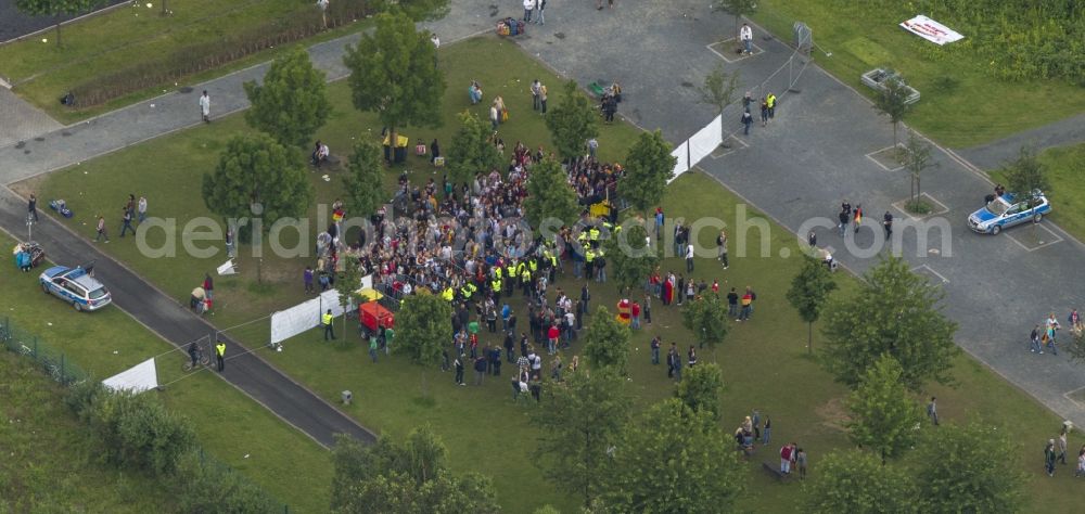 Aerial image Bochum - The Centenary Hall in Bochum in North Rhine-Westphalia