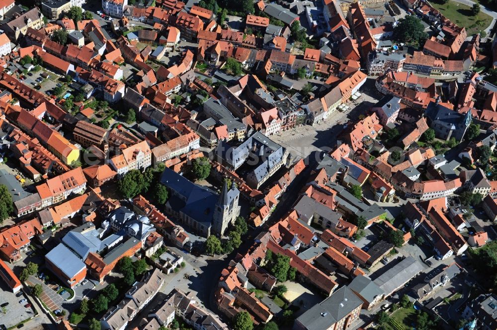 Quedlinburg from the bird's eye view: Quedlinburg in the state Saxony-Anhalt