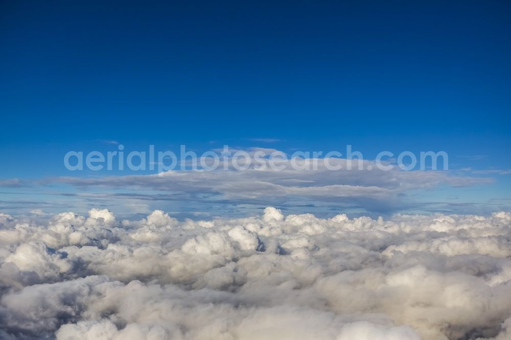 Schwerin from the bird's eye view: Source cloud-shrouded horizon - Landscape near Schwerin in Mecklenburg-Western Pomerania