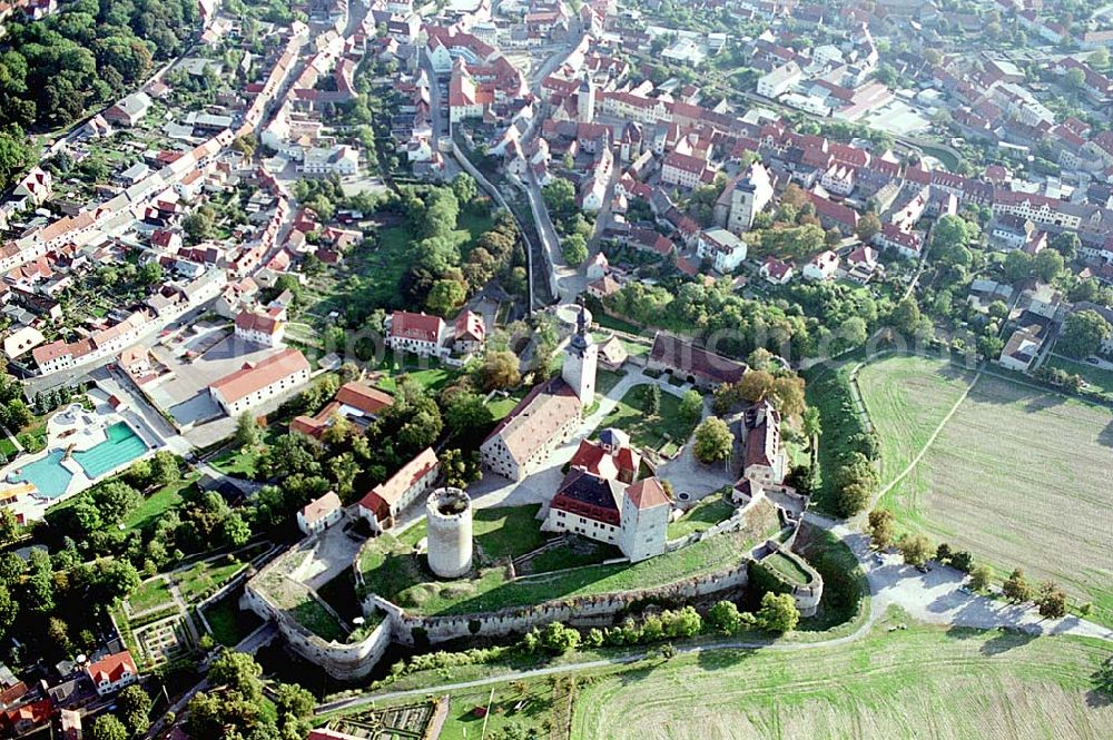 Aerial photograph Querfurt / Sachsen-Anhalt - Burg und Altstadtkern Querfurt