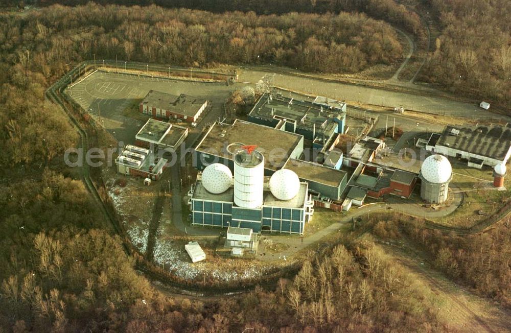 Berlin - Charlottenburg from above - Radarstation auf dem Berliner Teufelsberg in Berlin - Charlottenburg.