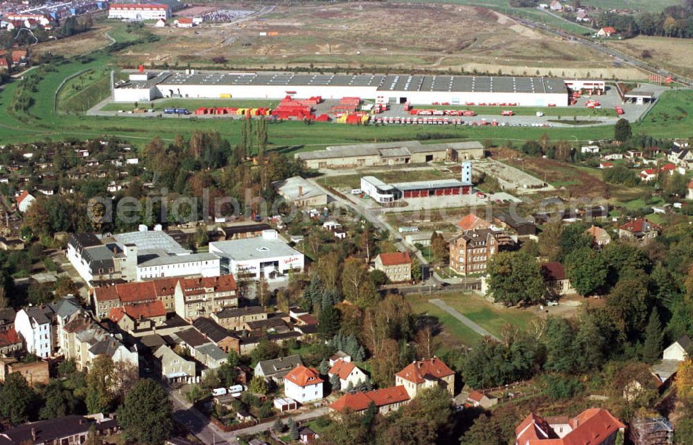 Aerial image Radeberg - Radeberger Abfüllbetrieb der Coca Cola Sachsen GmbH