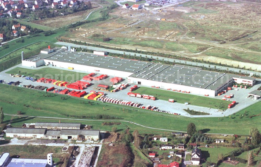 Aerial image Radeberg - Radeberger Abfüllbetrieb der Coca Cola Sachsen GmbH