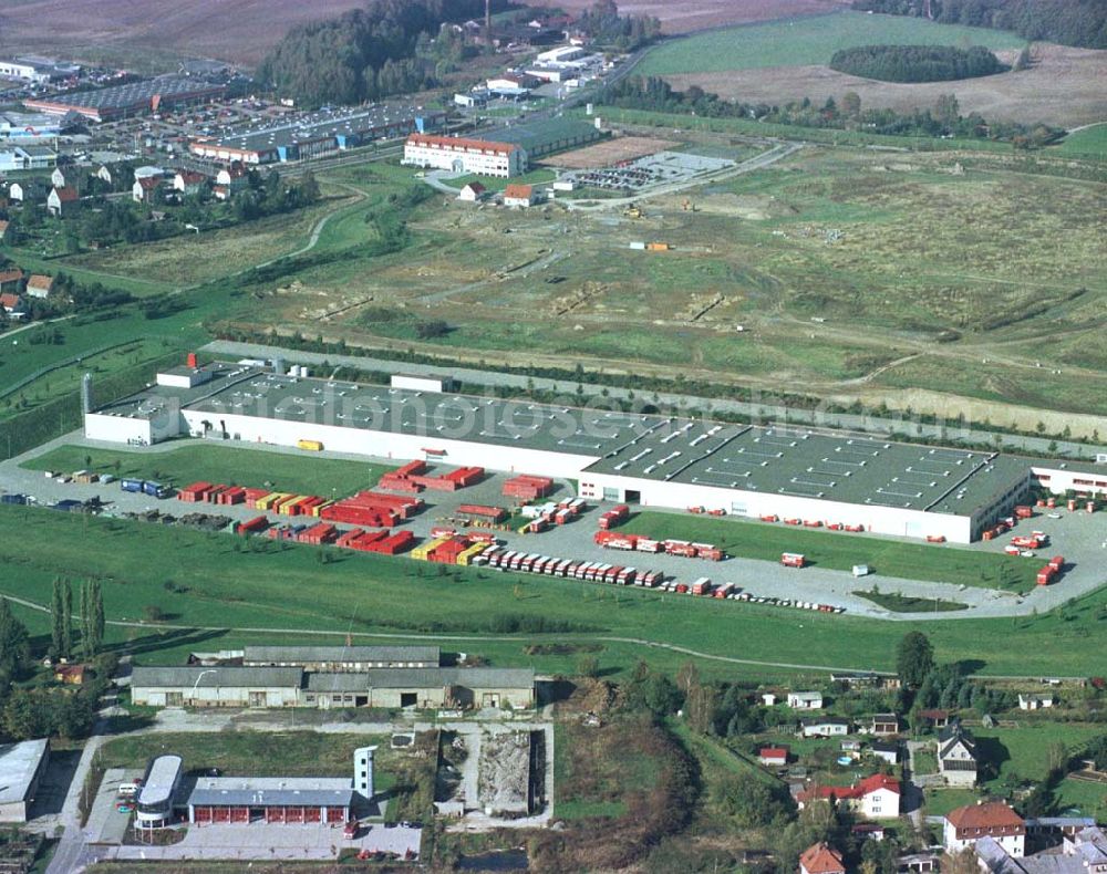 Aerial photograph Radeberg - Radeberger Abfüllbetrieb der Coca Cola Sachsen GmbH