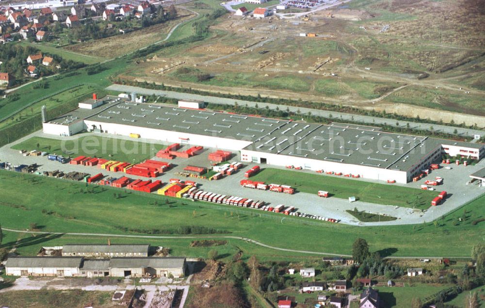 Radeberg from above - Radeberger Abfüllbetrieb der Coca Cola Sachsen GmbH