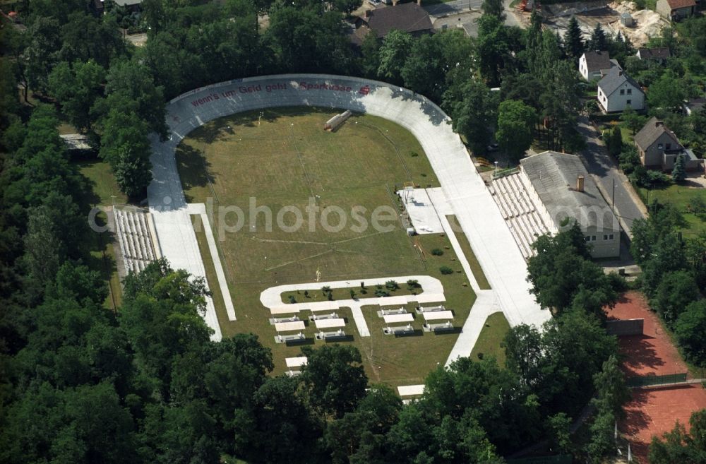 Aerial photograph Forst - Velodrome Arena in Forst in Brandenburg