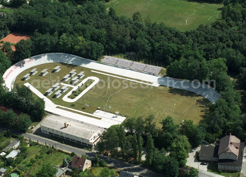 Aerial image Forst - Velodrome Arena in Forst in Brandenburg