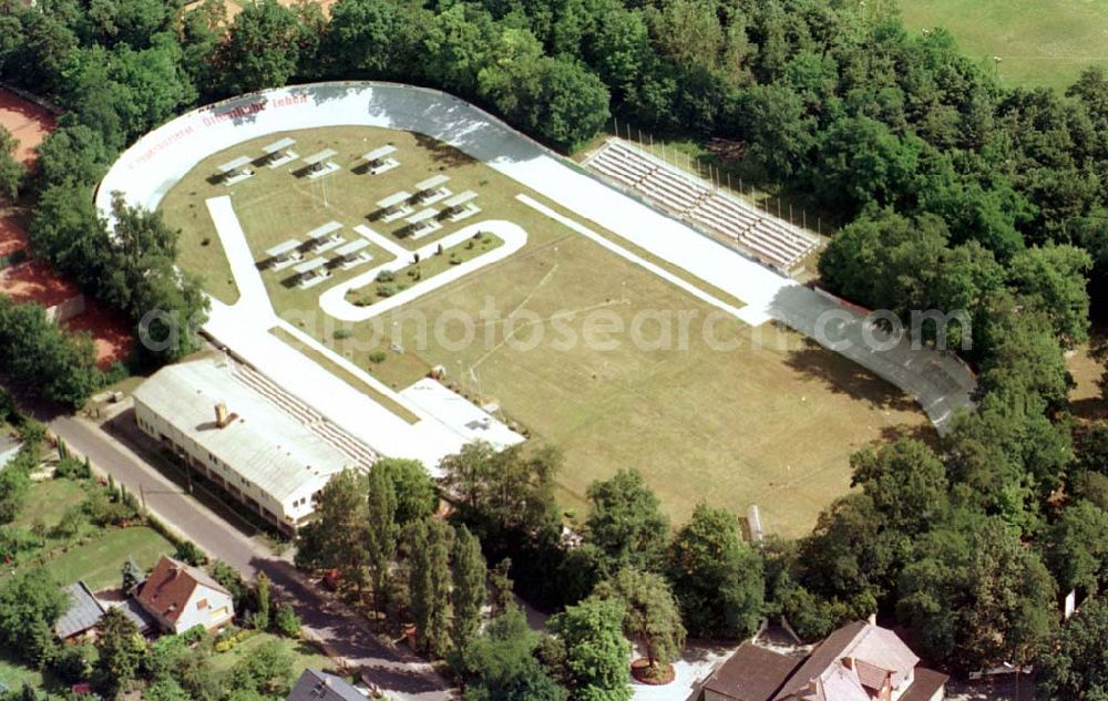 Aerial photograph Forst / BRB - Radrennbahn in Forst.