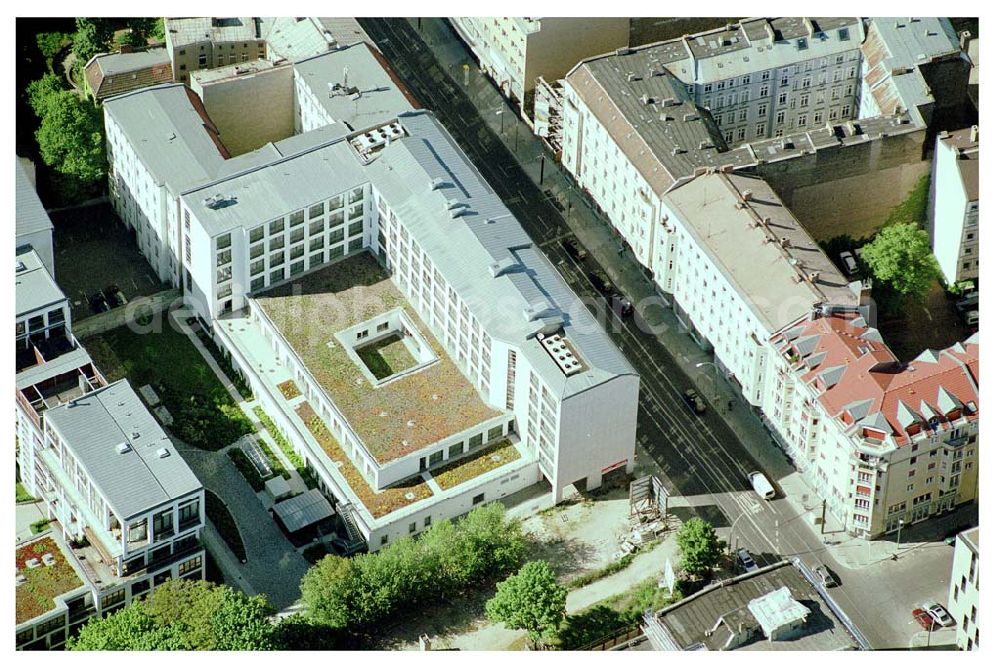 Berlin - Mitte from above - 29.05.04 BERLIN-MITTE Ramada Hotel in Berlin-Mitte an der Chausseestraße 118 in 10115 BERLIN