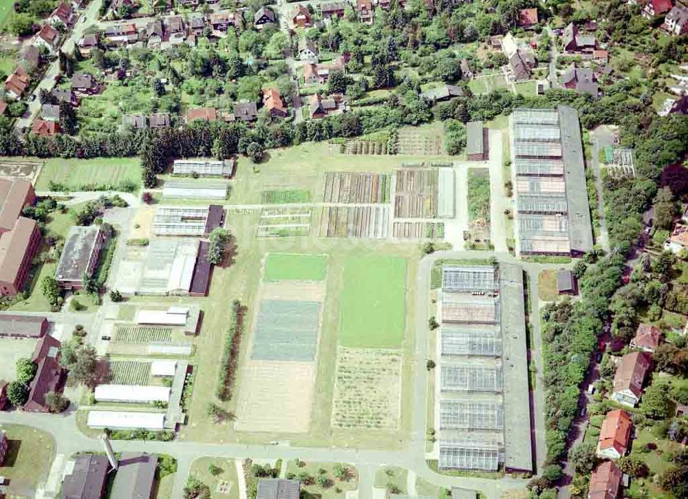 Aerial image Braunschweig - Gelände der Biologischen Bundesanstalt für Land- und Forstwirtschaft am Messeweg 11 / 12 in 38104 Braunschweig