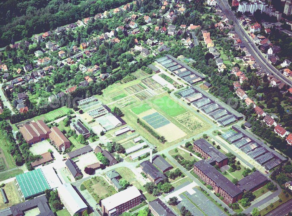 Braunschweig from above - Gelände der Biologischen Bundesanstalt für Land- und Forstwirtschaft am Messeweg 11 / 12 in 38104 Braunschweig