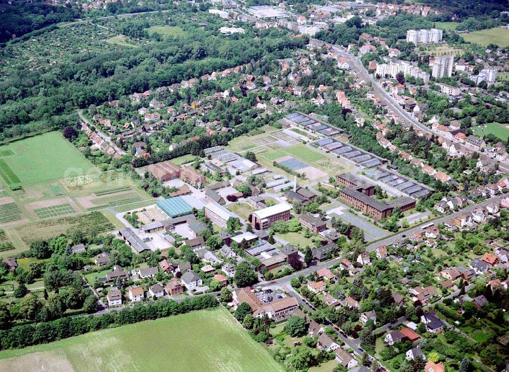 Aerial image Braunschweig - Gelände der Biologischen Bundesanstalt für Land- und Forstwirtschaft am Messeweg 11 / 12 in 38104 Braunschweig