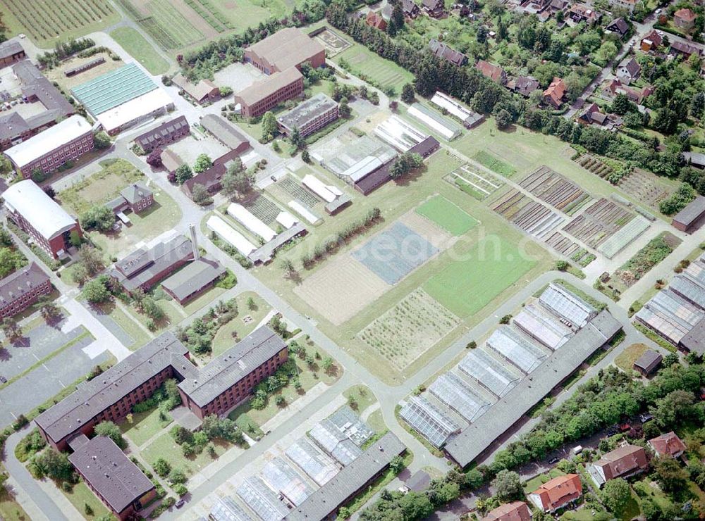 Braunschweig from the bird's eye view: Gelände der Biologischen Bundesanstalt für Land- und Forstwirtschaft am Messeweg 11 / 12 in 38104 Braunschweig