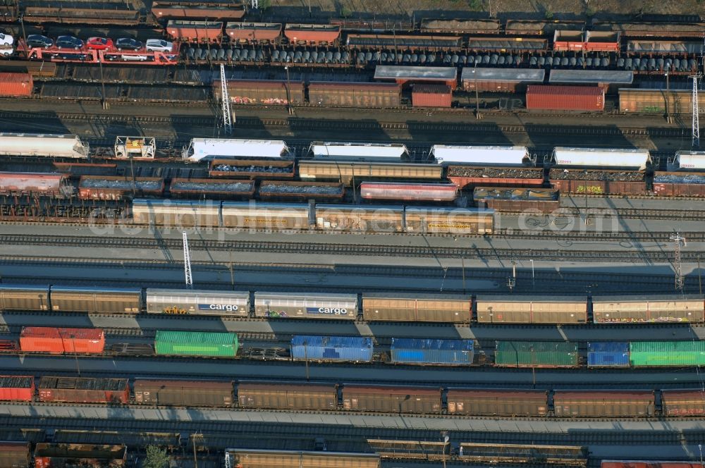 Aerial photograph Seddiner See - Marshalling yard and freight station of the Deutsche Bahn in Neuseddin in the state Brandenburg