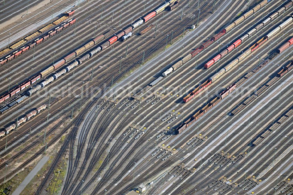 Aerial photograph Mannheim - The largest and most powerful yard in Mannheim in Baden-Wuerttemberg